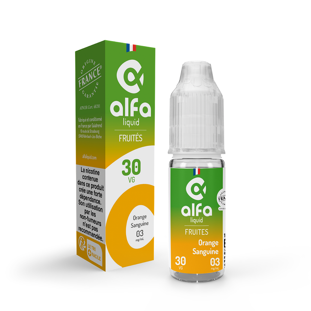 Liquide Orange Sanguine Alfa