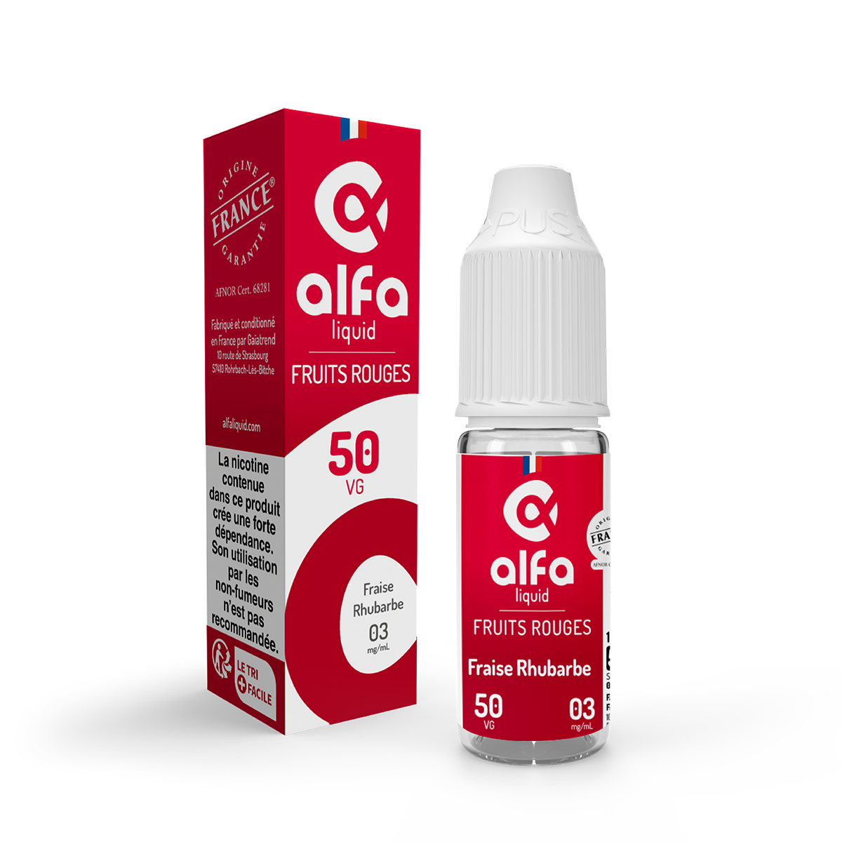 Liquide Fraise Rhubarbe Alfa