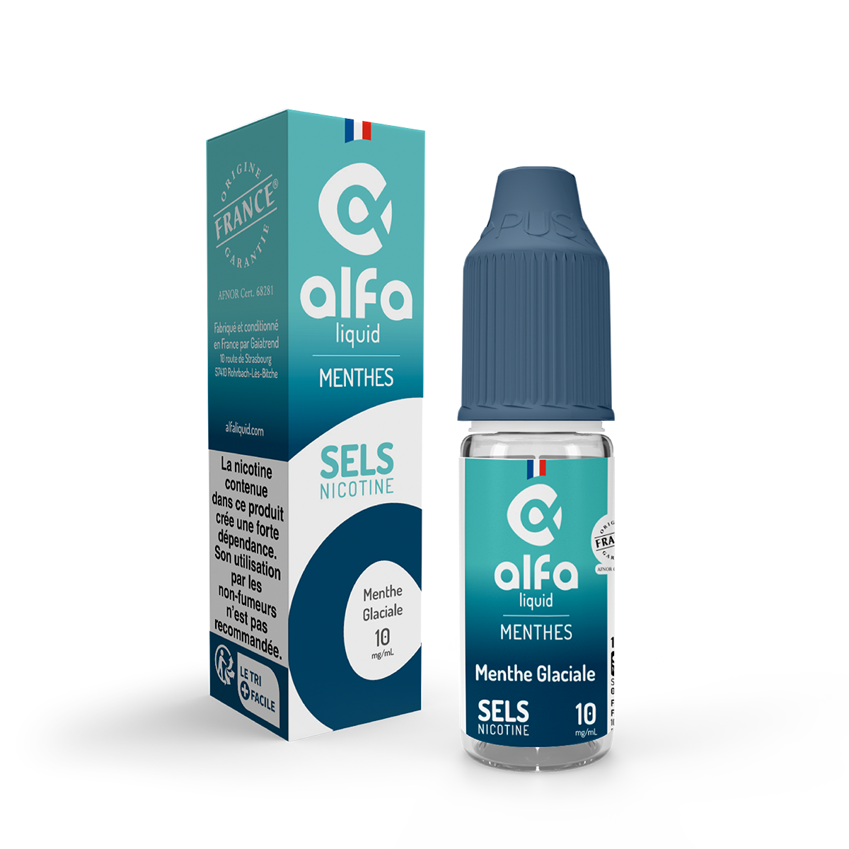 Liquide Menthe Glaciale Sels de Nicotine Alfa