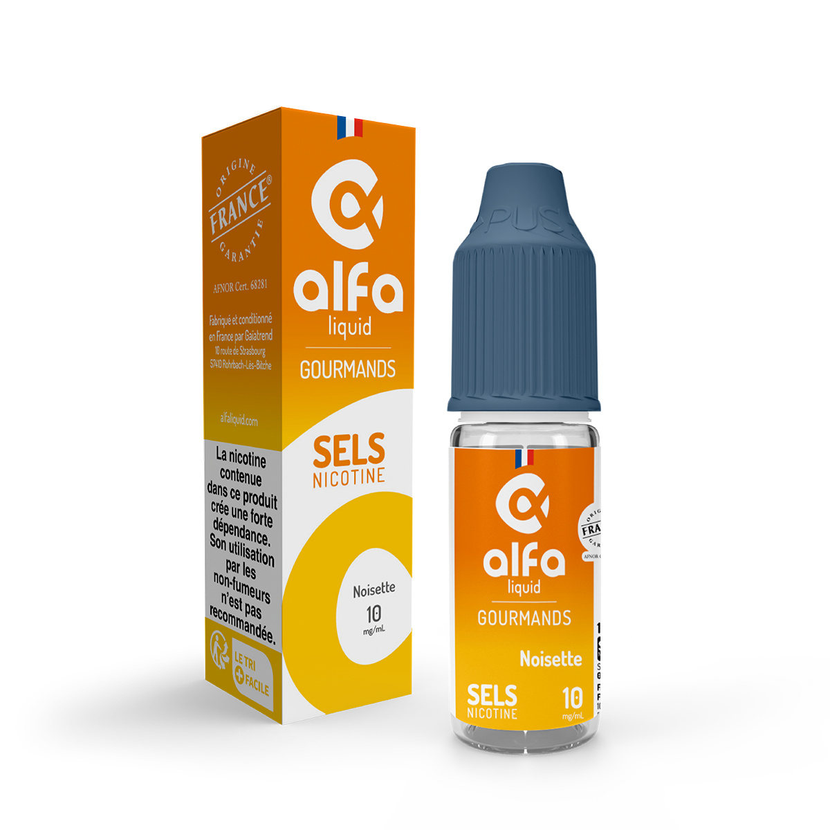 Liquide Noisette Sels de Nicotine Alfa