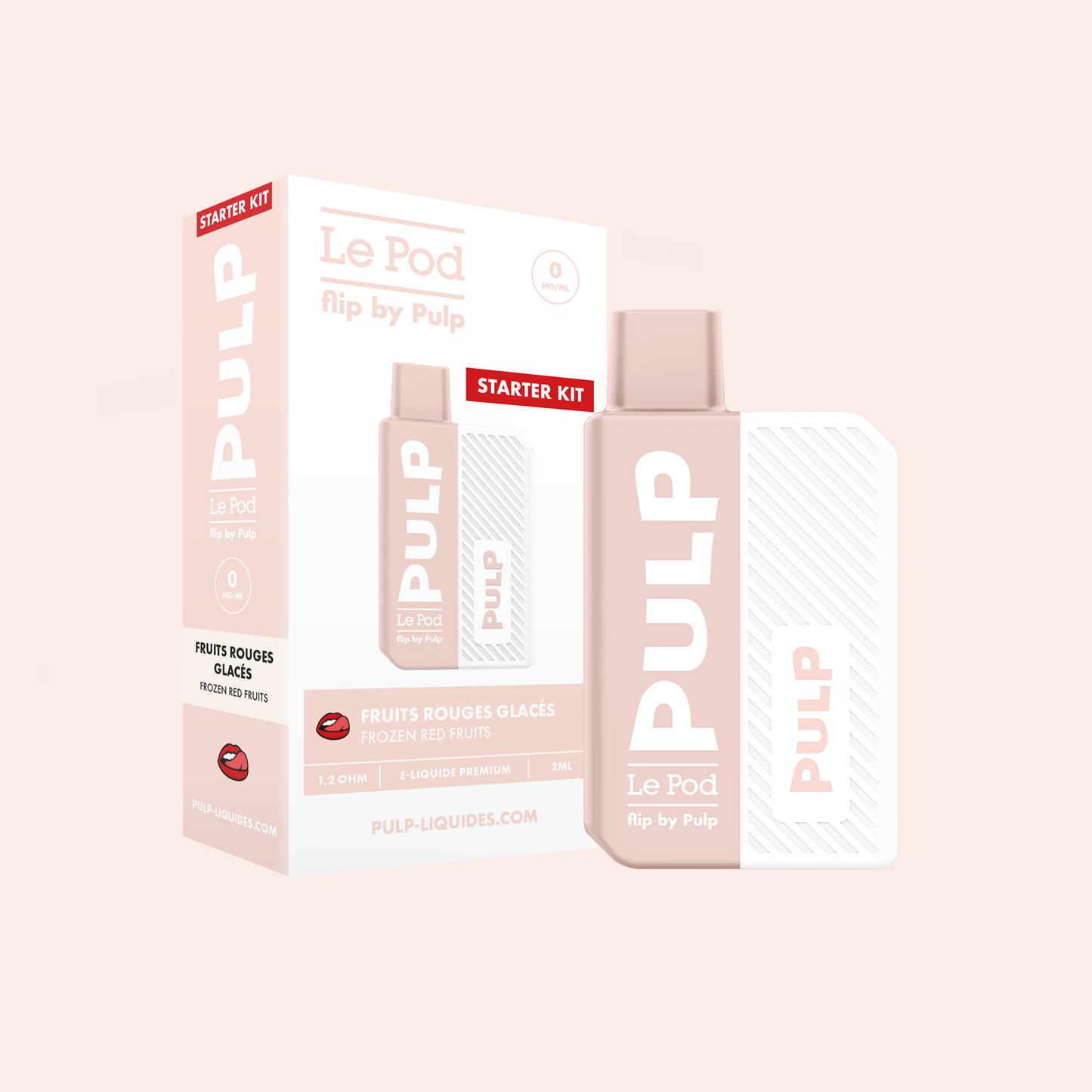 Starter Kit Fruits Rouges Glacée 2ml Pod Flip Pulp