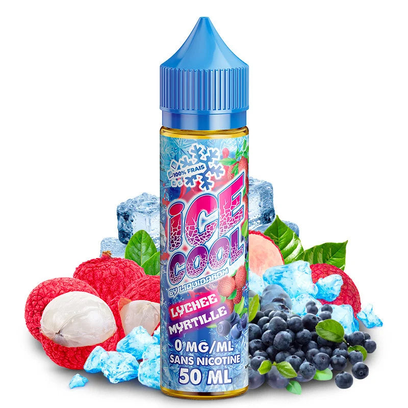Liquide Lychee Myrtille 50 ML ICE COOL