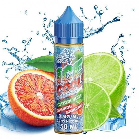 Liquide Citron vert Orange sanguine 50 ML ICE COOL