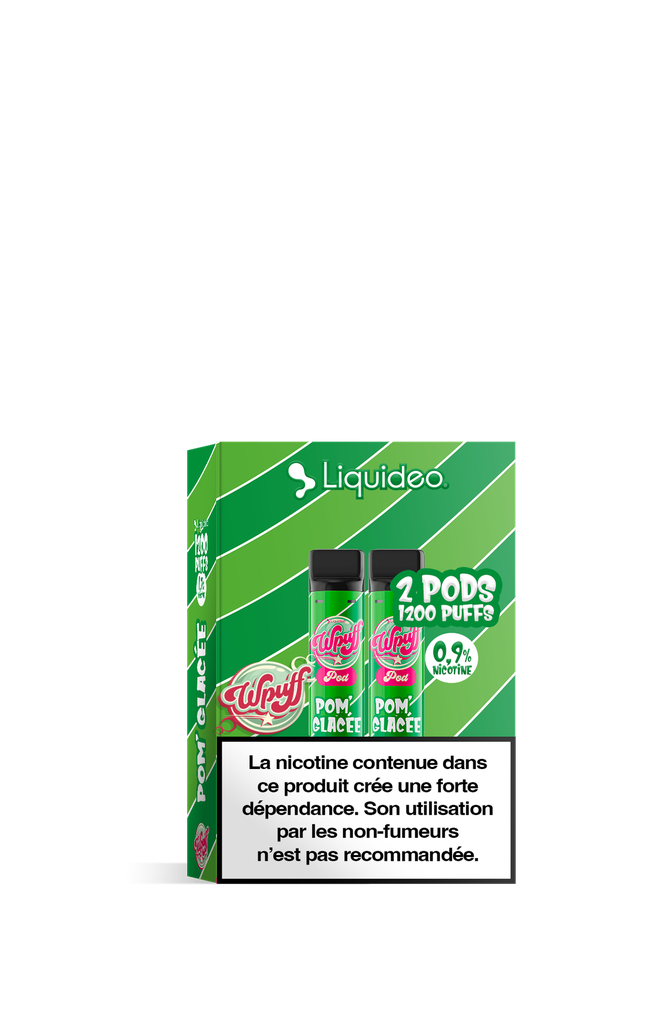 2 Pods Wpuff 1200 Pomme Glacée Liquideo