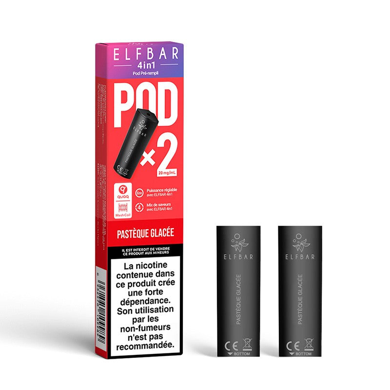 2 Pod Pastèque glacée - 4in1 - 20mg - Elfbar