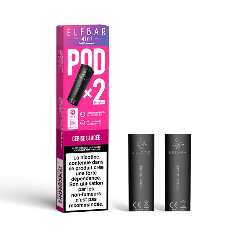 2 Pod Cerise glacée- 4in1 - 20mg - Elfbar