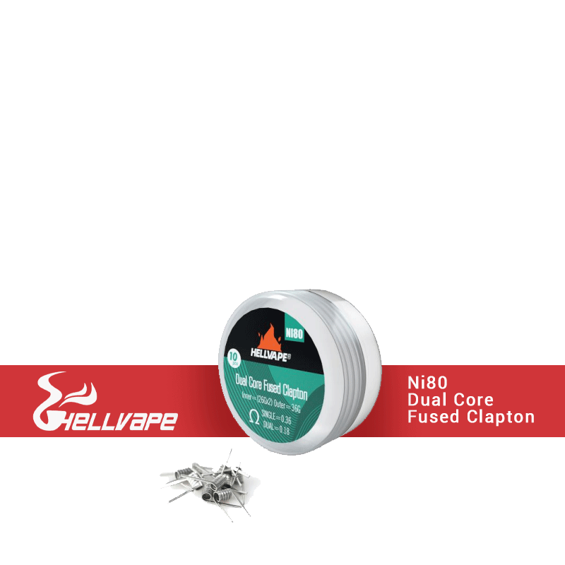 Coil Dual Core Fused Clapton boite de 10 Hellvape