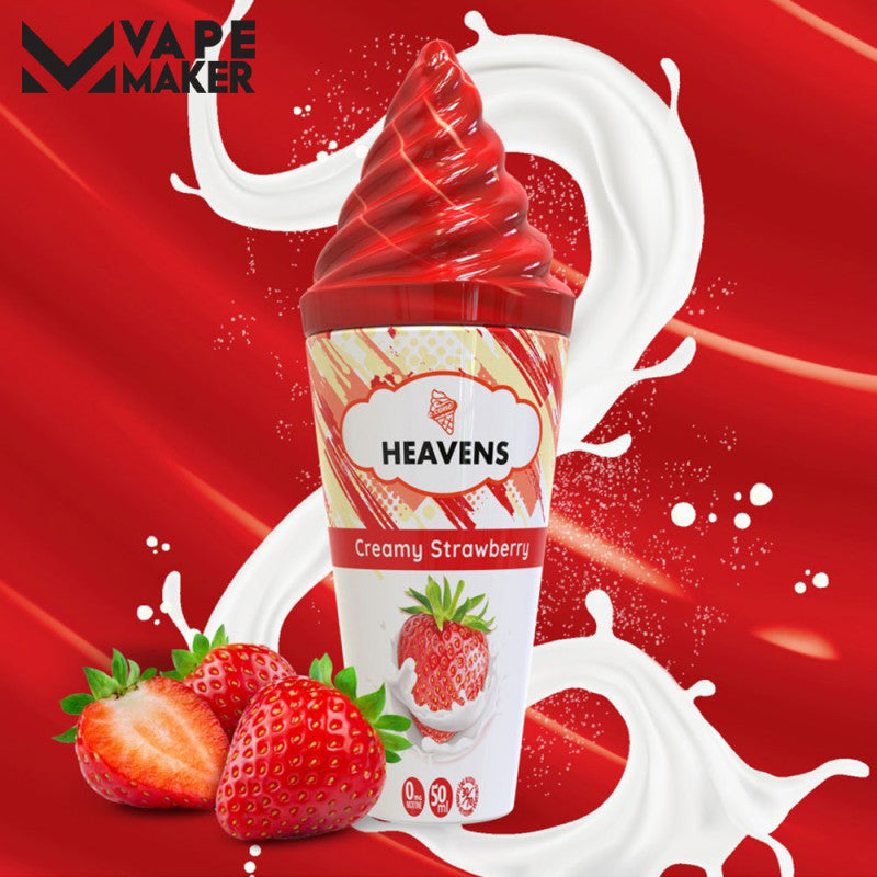 Liquide Creamy Strawberry Heavens Vape Maker