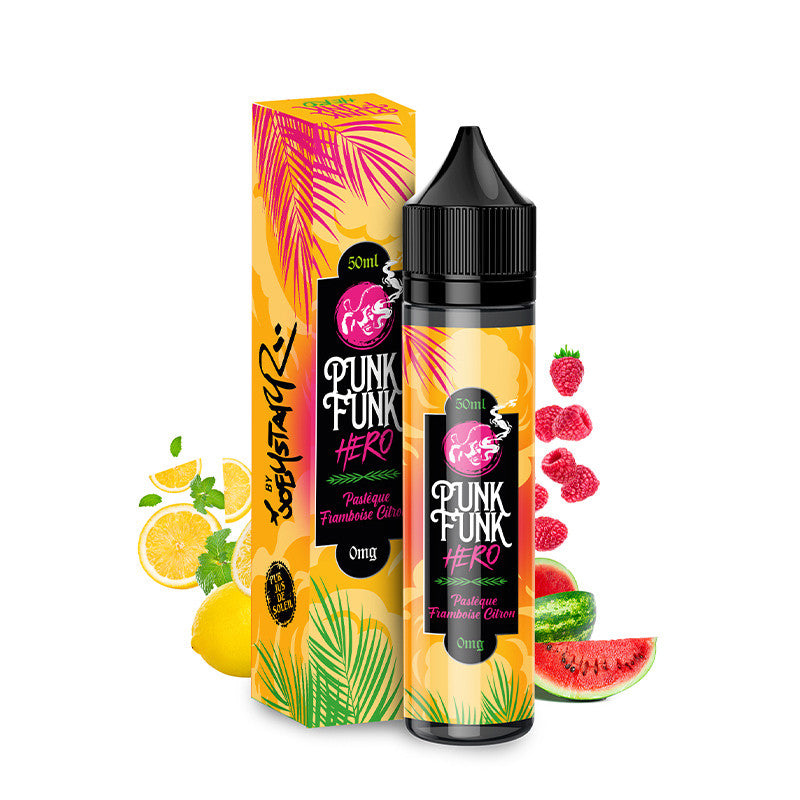 Liquide Pastque Framboise Citron Punk Funk Hero par Joeystar VapCity Liquide Pastque Framboise Citron Punk Funk Hero par Joeystar VapCity
