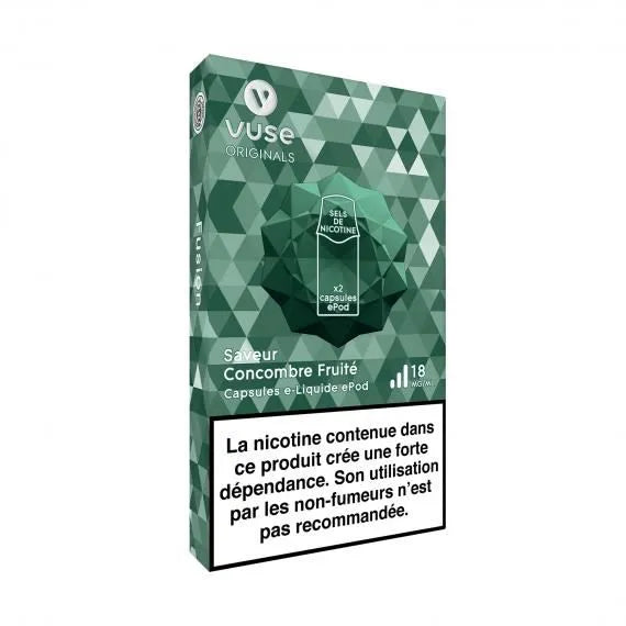 Cartouche 2 Capsules Concombre Fruit Epod VapCity Cartouche 2 Capsules Concombre Fruit Epod VapCity