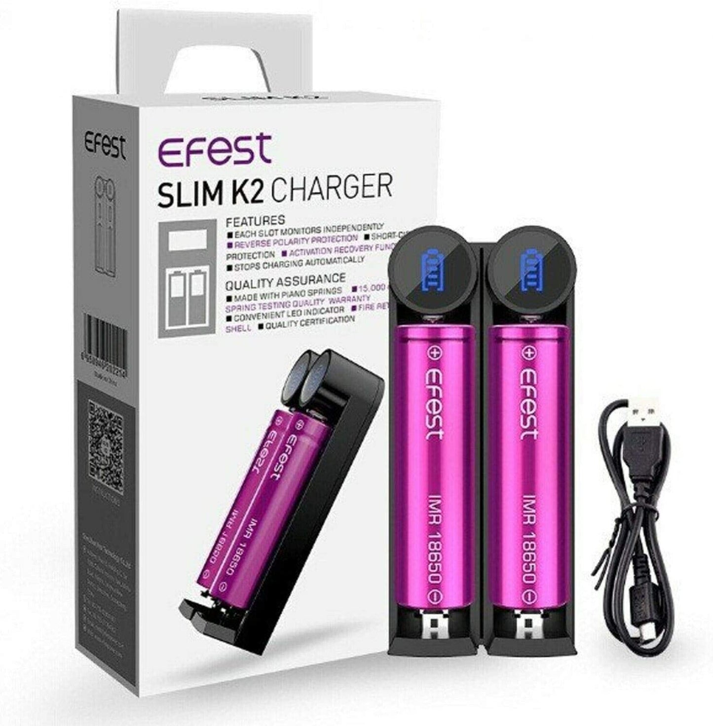 Chargeur Efest Slim K2
