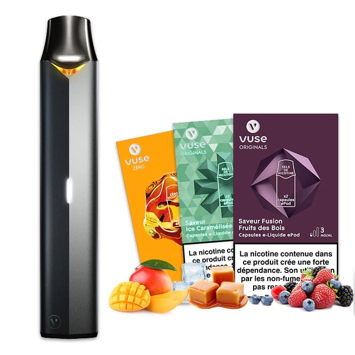 Kit Dcouverte Epod Saveur Mangue Tropicale Vype Vuse VapCity Kit Dcouverte Epod Saveur Mangue Tropicale Vype Vuse VapCity