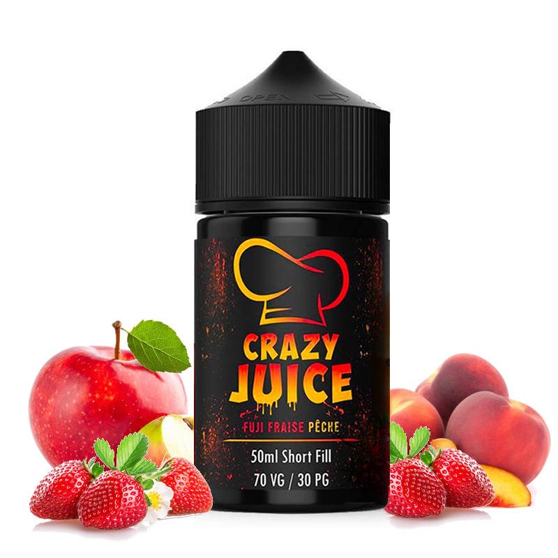 LIQUIDE CRAZY JUICE FUJI FRAISE PECHE 50 ML MUKK MUKK