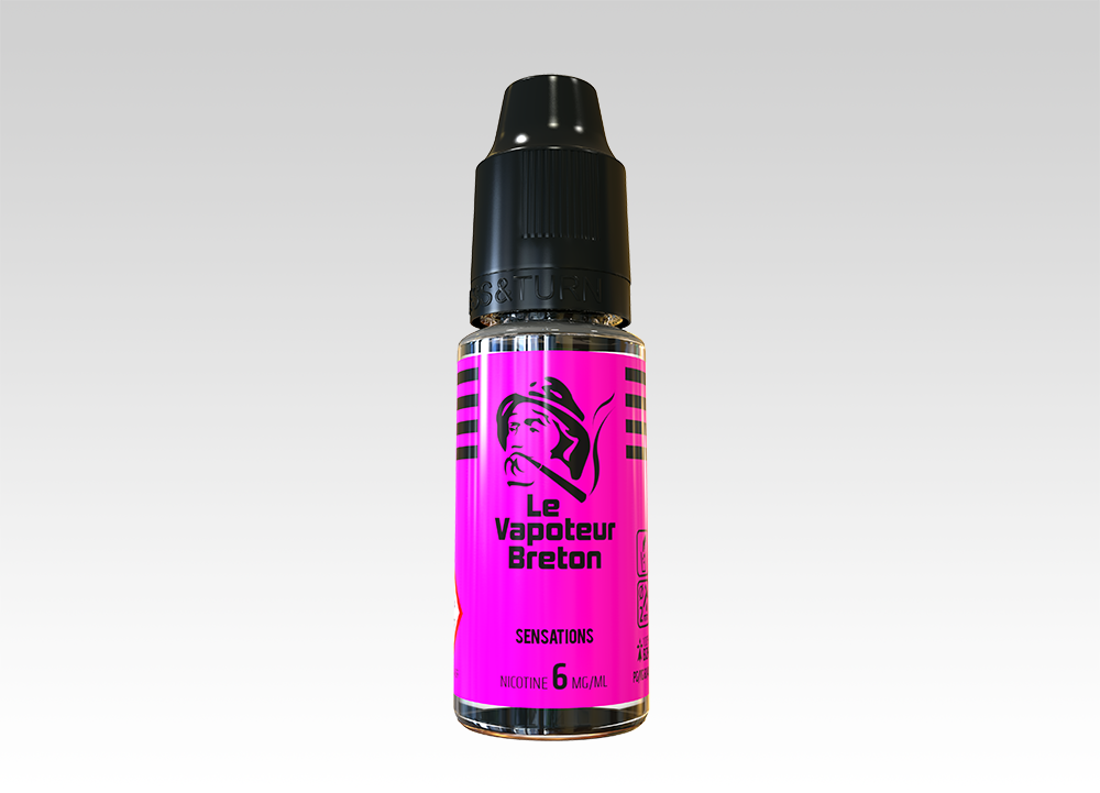 Liquide Violet de Sensations Le Vapoteur Breton