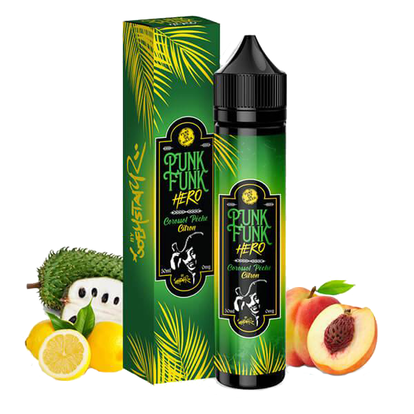 Liquide Corossol Pêche Citron Punk Funk Hero Par Joeystar