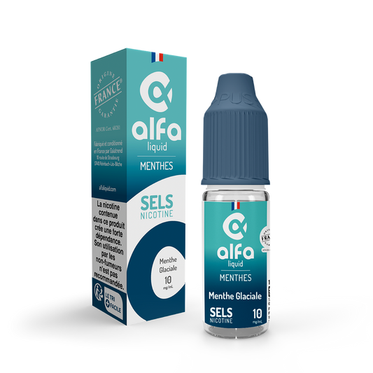 Liquide Menthe Glaciale Sels de Nicotine Alfa