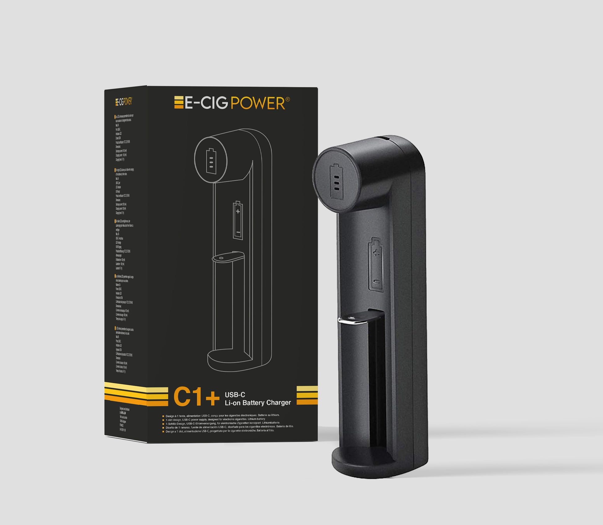 Chargeur batterie C1+ E-Cig Power VapCity Chargeur batterie C1+ E-Cig Power VapCity