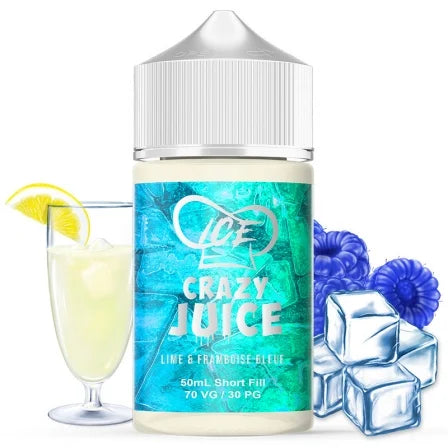 Liquide Crazy Juice Ice Lime Framboise Bleue Mukk Mukk