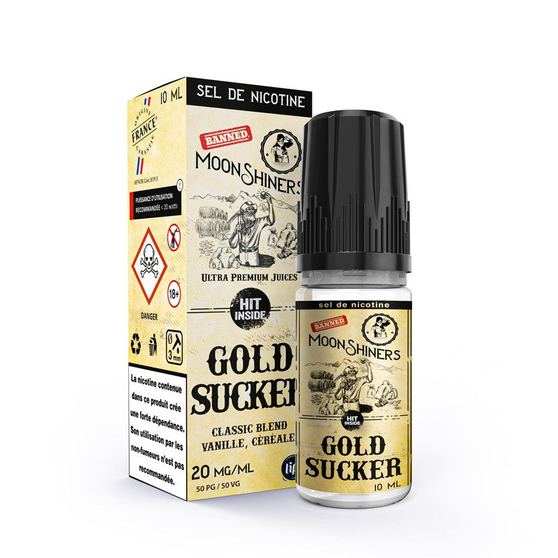Liquide Gold sucker Moon Shiners Salt E-Vapor