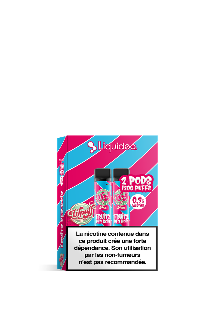 2 Pods Wpuff 1200 Fruits Des Bois Liquideo