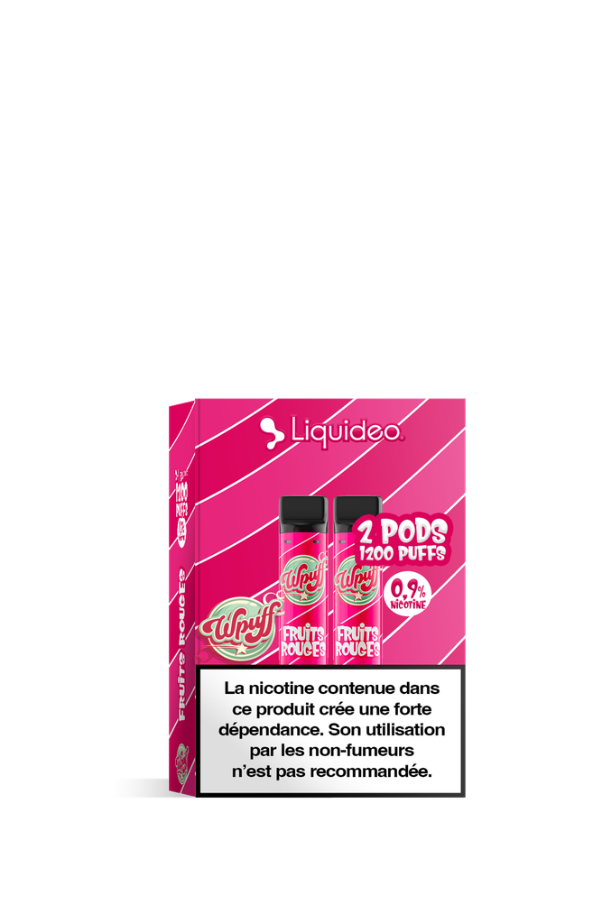 2 Pods Wpuff 1200 Fruits Rouges Liquideo – VapCity