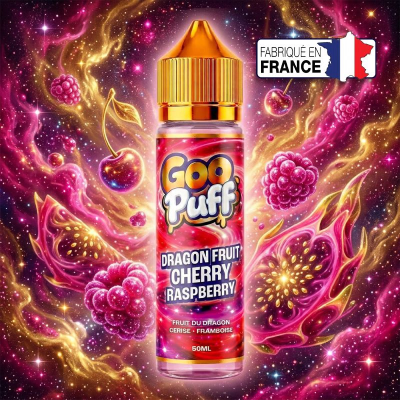 Liquide Dragon Fruit Cherry Raspberry 50ml - Goo Puff 50/50