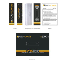 Accus EV6 18650 3500mAh E-Cig Power