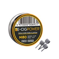 Boîte 10 coil Ni80 Triple Core Fused Clapton
