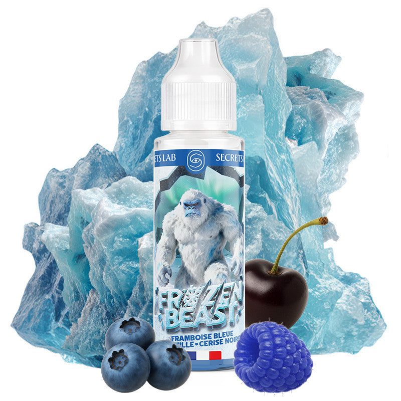 Liquide Framboise Bleue Myrtille Cerise Noire 50ml Frozen Beast - Secret's LAb