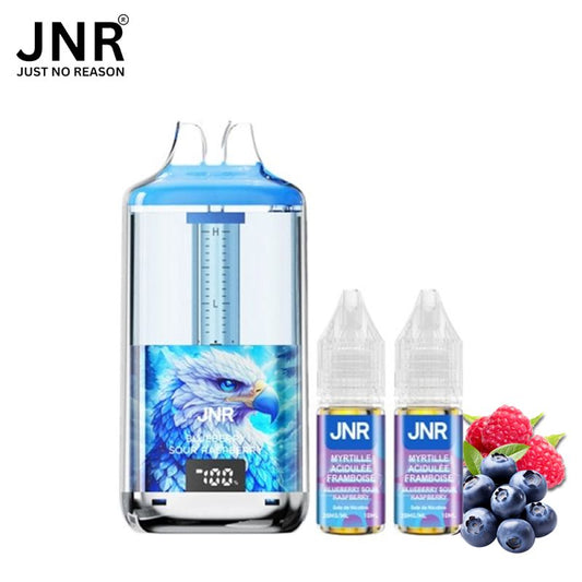 Kit Blueberry Sour Raspberry Myrtille Acidulée Framboise 30K puffs 2x10ml - Falcon Gem + by JNR