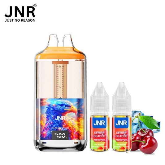 Kit Cherry ice Cerise glacée 30K puffs + 2x10ml - Falcon Gem + by JNR