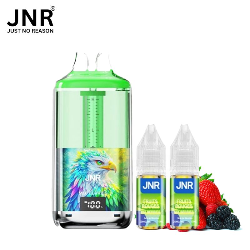 Kit Mixed berries fruits rouges 30K puffs + 2x10ml - Falcon Gem + by JNR