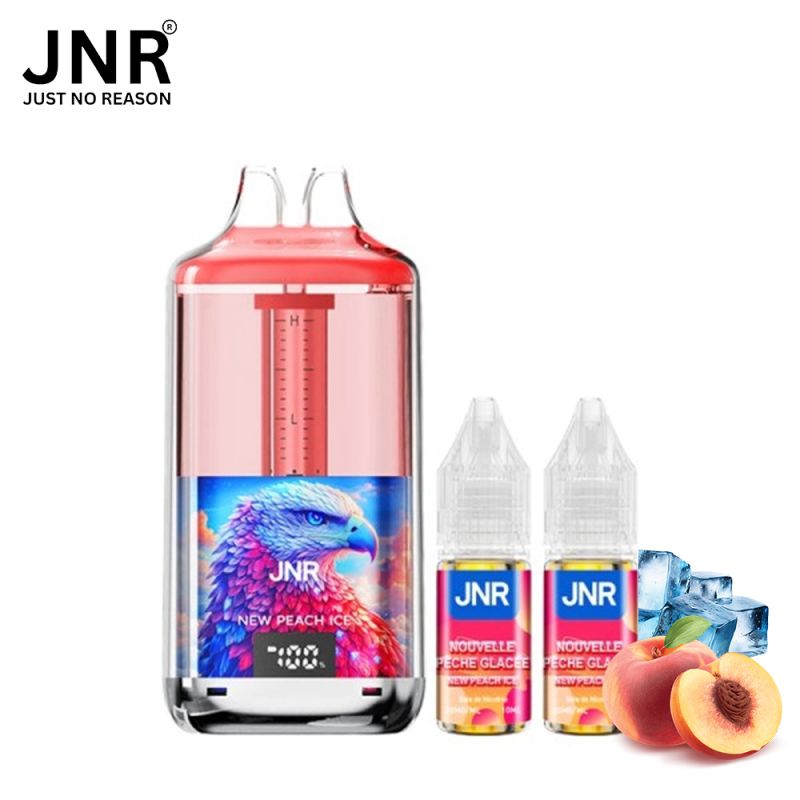 Kit New Peach Ice pêche glacée 30K puffs 2x10ml - Falcon Gem + by JNR