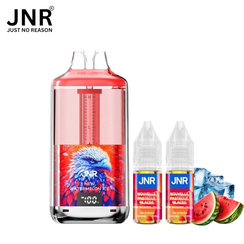 Kit New Watermelon Ice Pastèque glacée 30K puffs + 2x10ml - Falcon Gem + by JNR