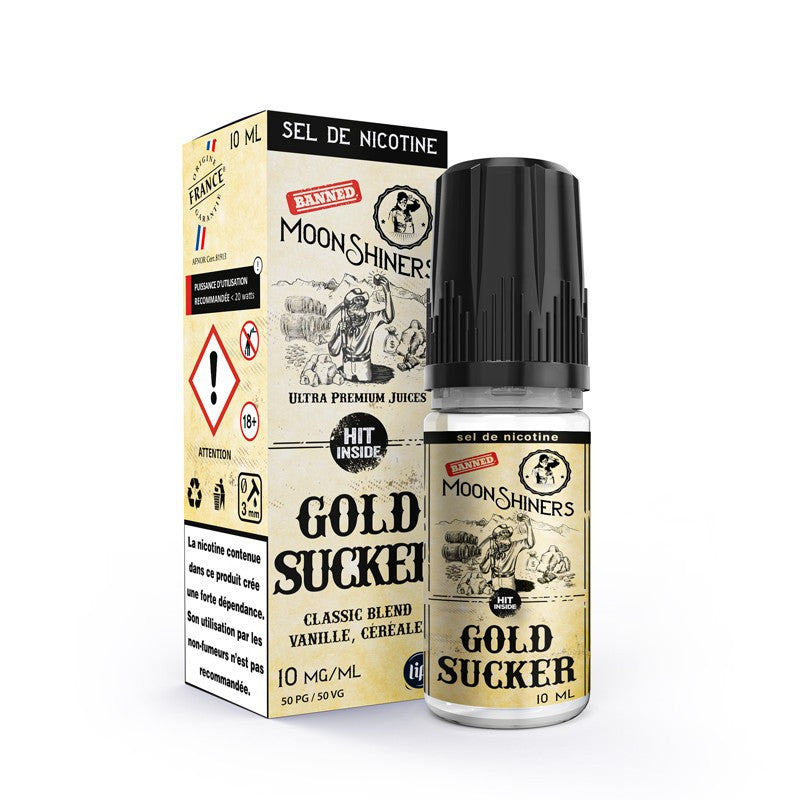 Liquide Gold sucker Moon Shiners Salt E-Vapor