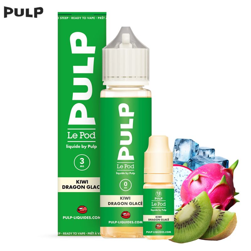 Pack Kiwi Dragon Glacé 60ml - Le Pod Liquide by Pulp