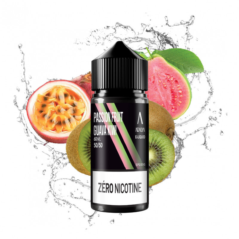 Liquide Passion Fruit Goyave Kiwi  60ml 0mg - Adalya