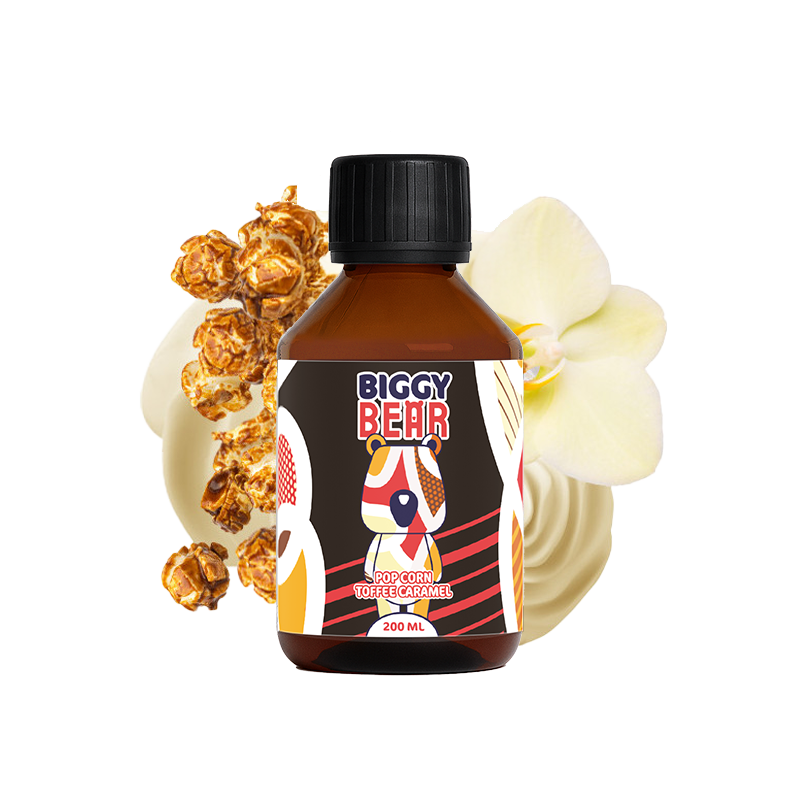 Pop Corn Toffee Caramel 200ml - Biggy Bear