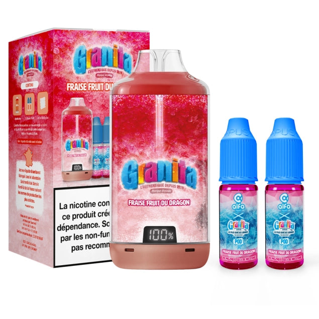 Puff Granita Fraise Fruit Du Dragon