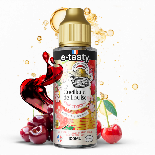 Liquide rouge d'embarras bulles de printemps édition limitée La Cueillette de Louise