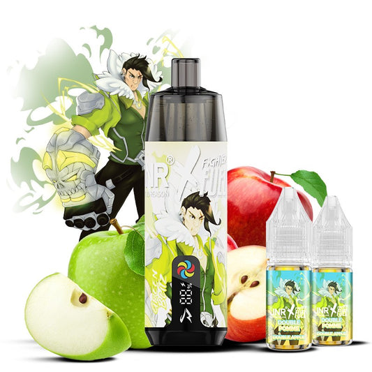 Shisha Plus Green Blitz (Double Pomme) 28K 20mg - JNR X FIGHTER FUEL