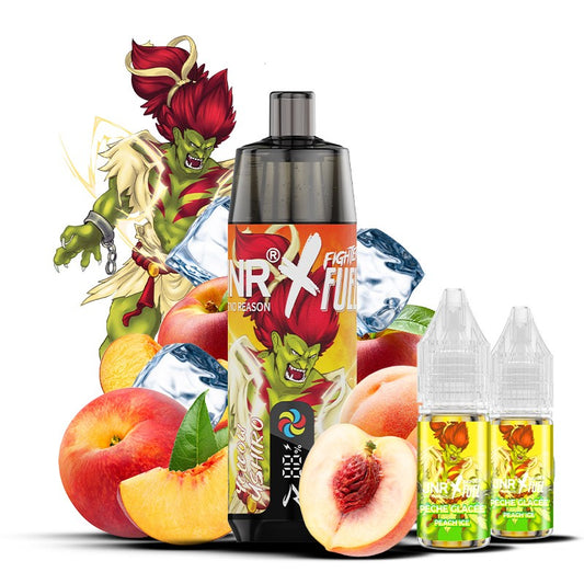 Shisha Plus Yellow Ushiro (Pêche Glacée) 28K 20mg - JNR X FIGHTER FUEL