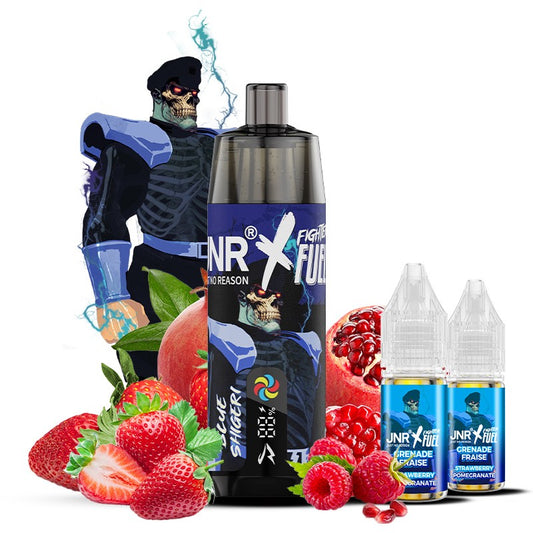 Shisha Plus Blue Shigeri (Grenade Fraise) 28K 20mg - JNR X FIGHTER FUEL