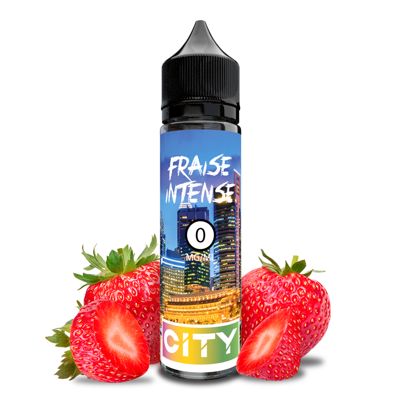 Liquide Fraise Intense 50ml CITY