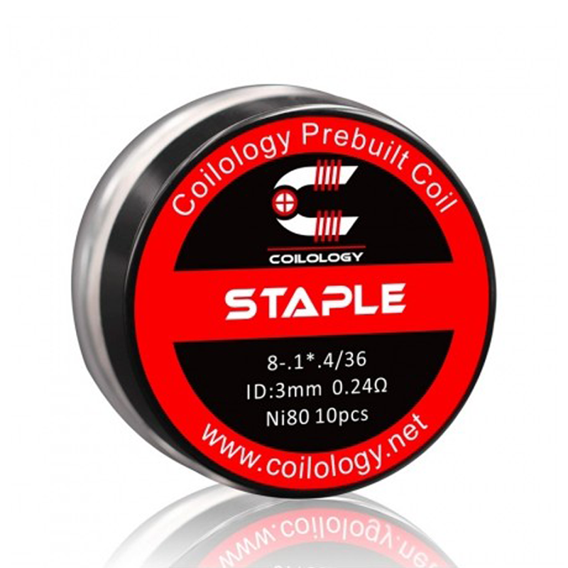Reconstructible 10 Coils Staple Ni80 0,24ohm Coilology