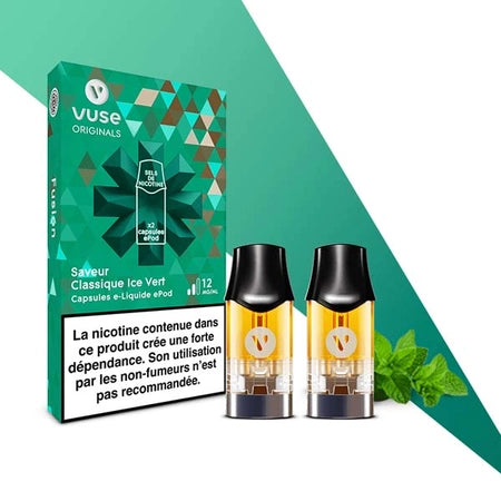 Cartouche 2 Capsules Classique Ice Vert Epod