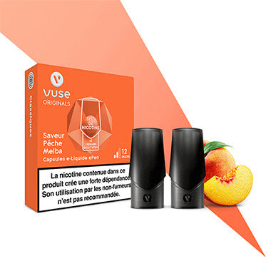 Cartouche 2 Capsules Epen 3 Pêche Melba Vype Vuse