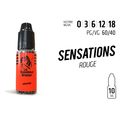 Liquide Rouge de Sensations Le Vapoteur Breton