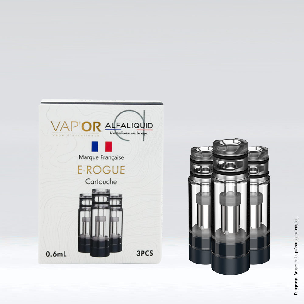 Lot de 3 cartouches Coton 1,2 ohm pour E-Rogue
