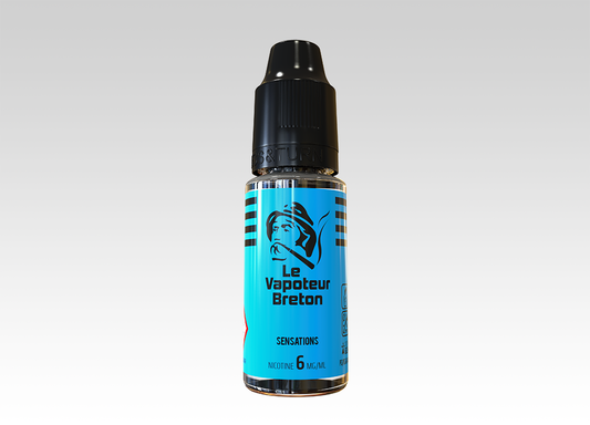 Liquide Bleu de Sensations Le Vapoteur Breton